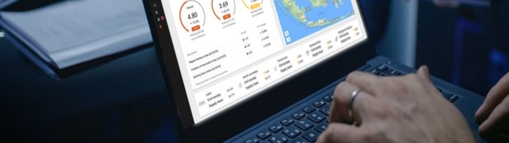 Geographical risk landscape report on computer