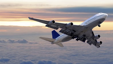 Plane above clouds