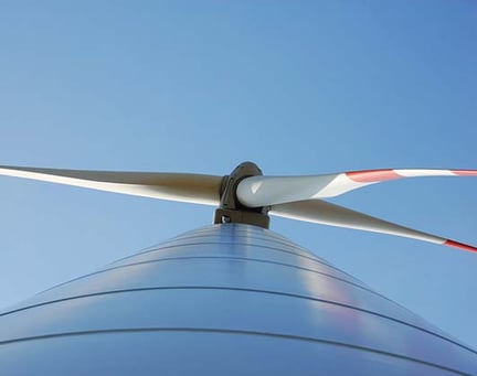 Wind turbine from below