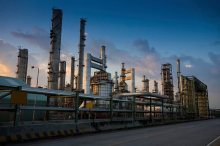 Oil refinery image