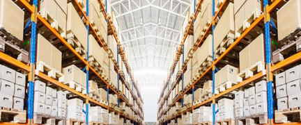 Warehouse shelves