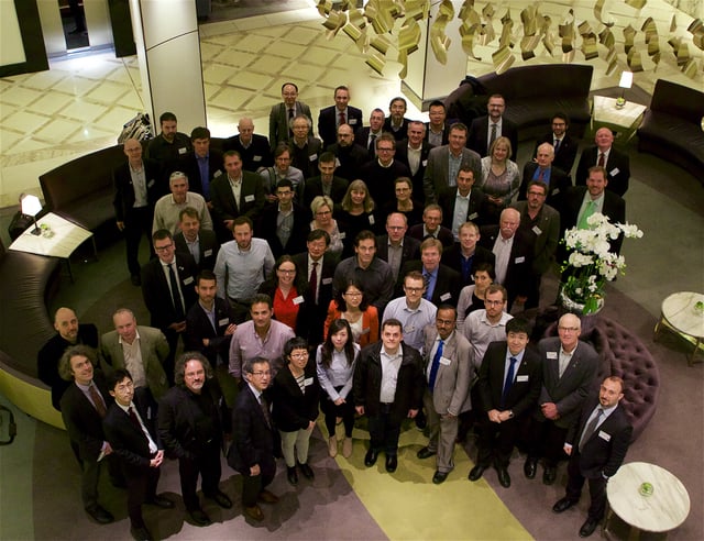 Members of IEC committee meeting, April 18, Glasgow