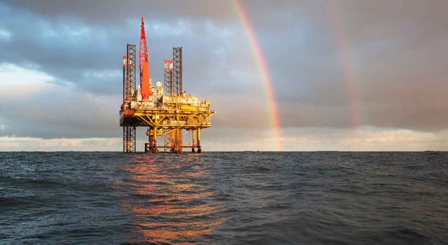 Jack-up rig north sea