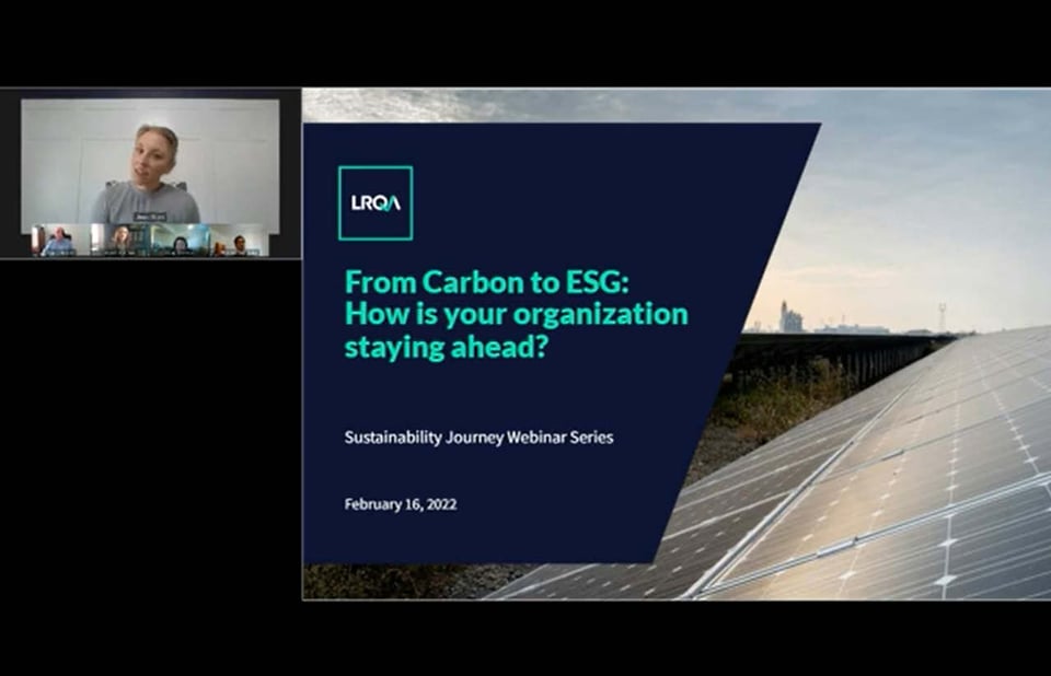 Webinar - Step 2 - Sustainability