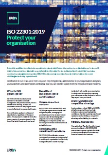 iso 22301 factsheet