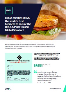 BRCGS Plant - based case study