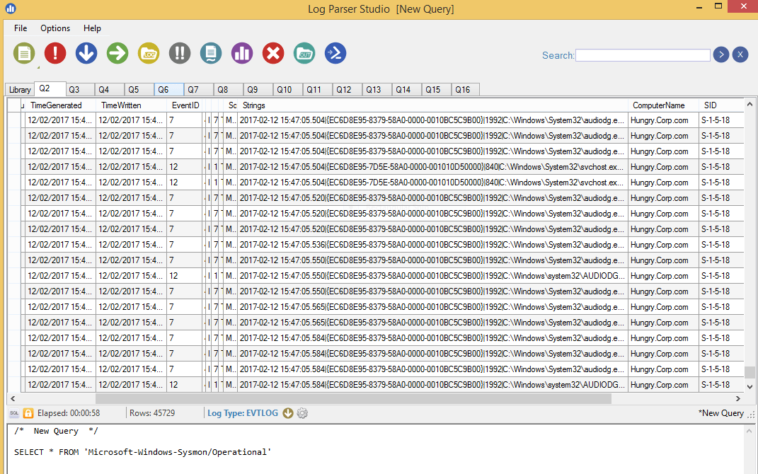 EventData concatenated into Strings