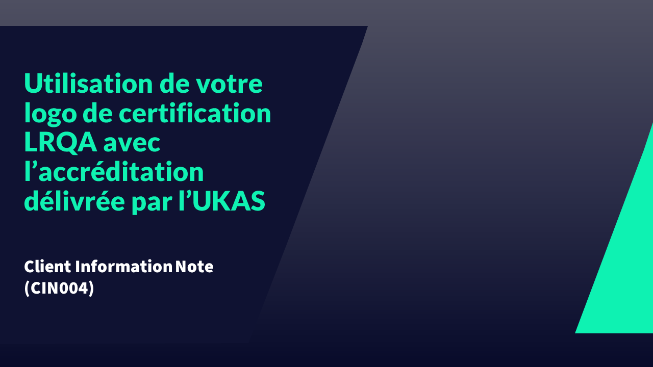 CIN004 -  Using your LRQA approval mark with the National Accreditation Mark